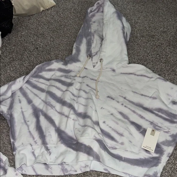 Good American Purple Tie Dye Hoodie - Picture 11 of 13